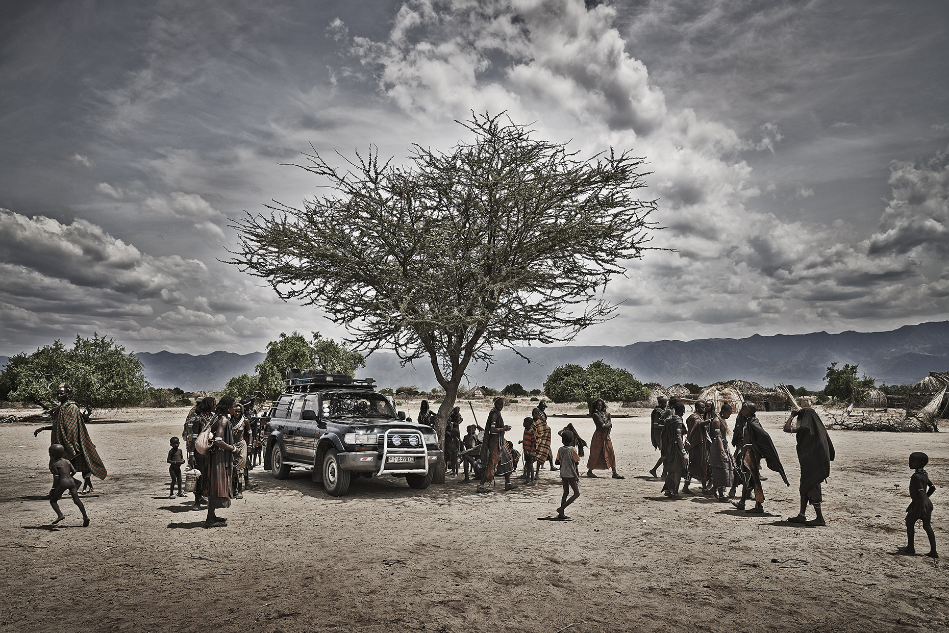 ETHIOPIA - Arriving at Abore Village
